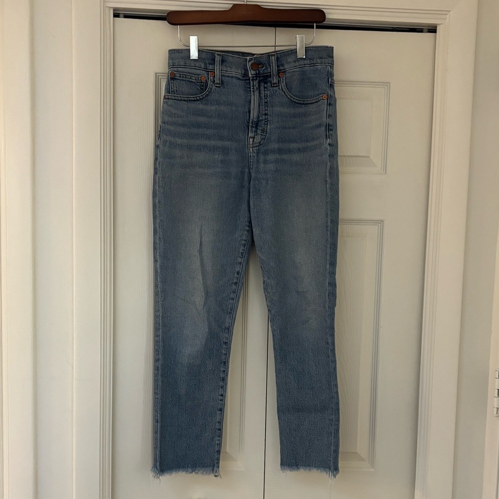 MADEWELL The Perfect Vintage Crop Jeans with Raw Hem - Picture 2 of 11